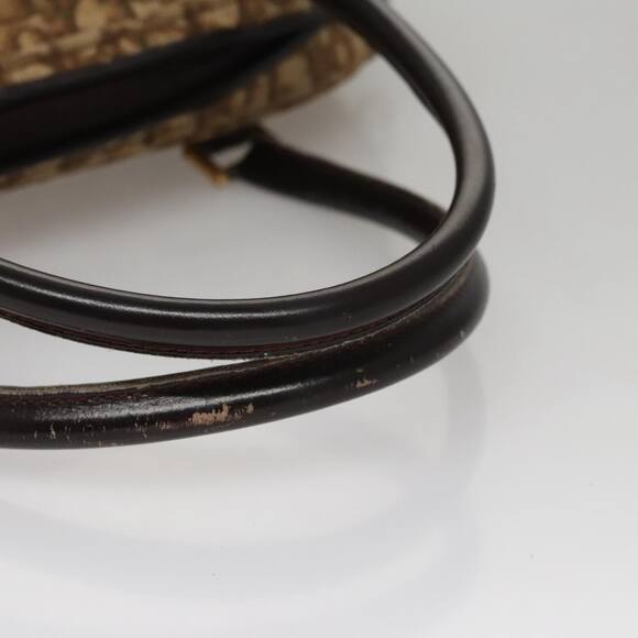 DIOR Trotter Canvas Hand Bag Brown - Picture 7 of 13